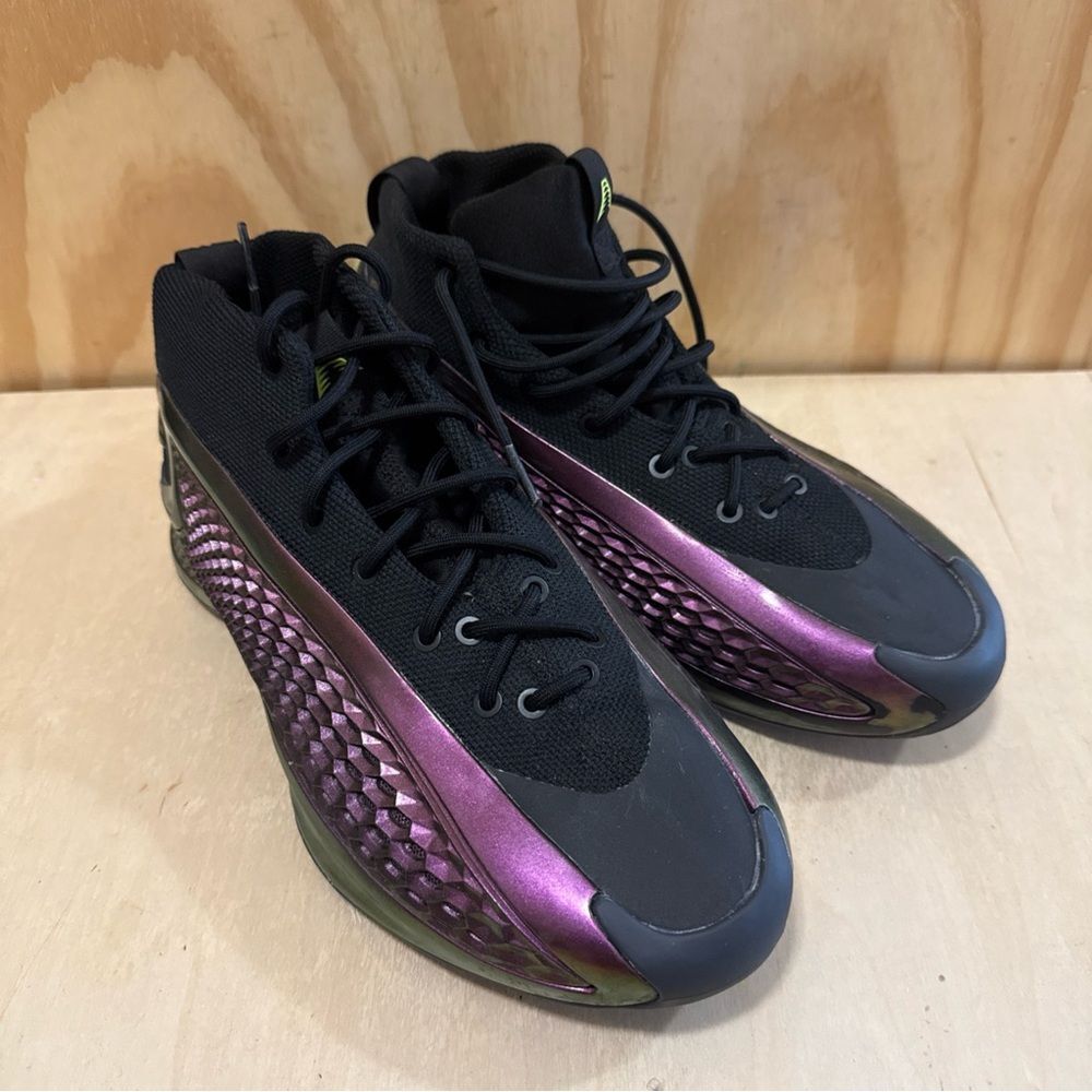 Adidas AE 1 'The Future' Basketball Shoes Mens 8 Black Purple Lemon